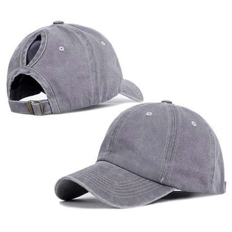 Vintage Ponytail/Bun Baseball Caps - The WPop Shop