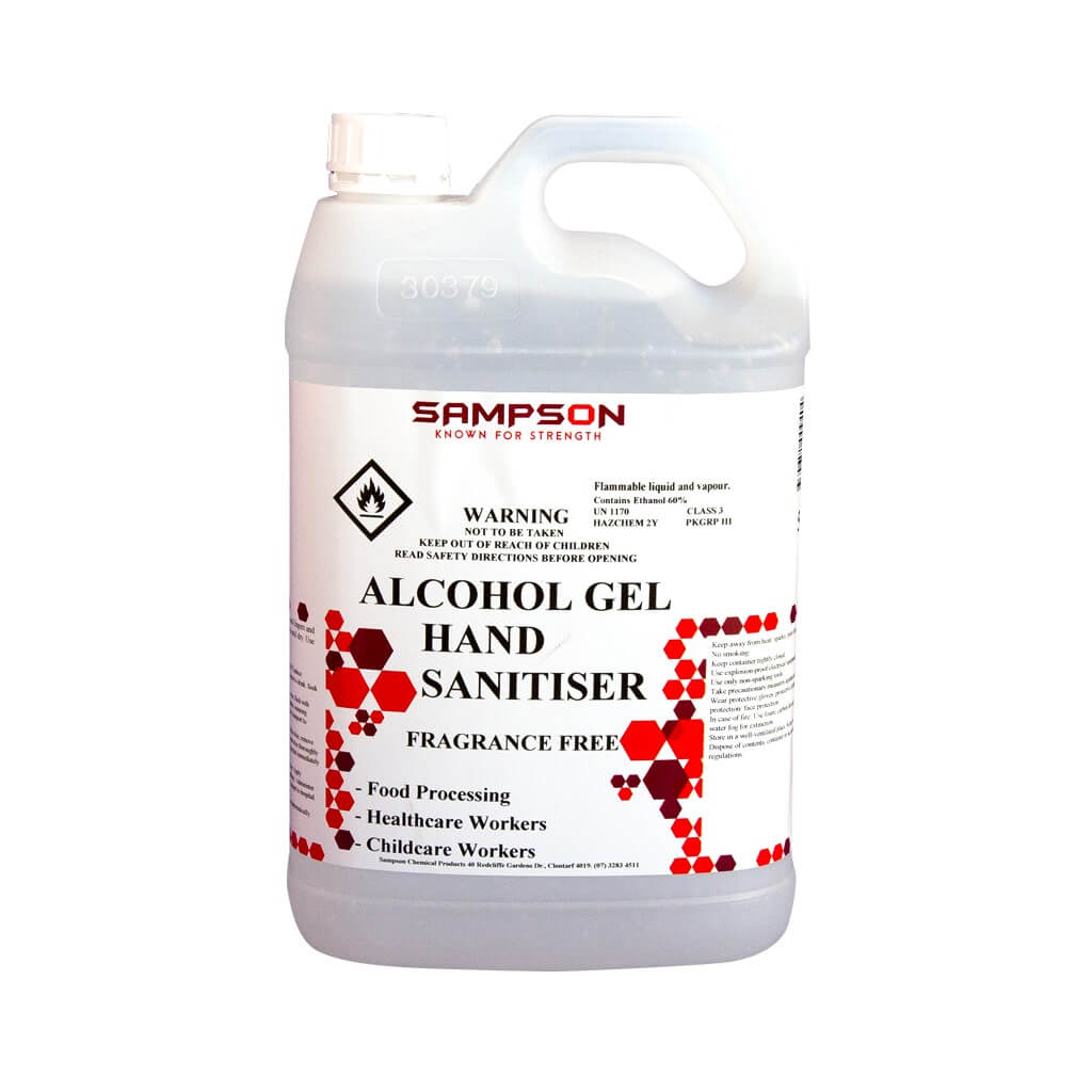 Alcohol Gel Hand Sanitiser Refill 5L