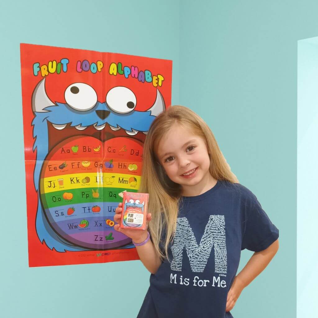 Alphabet Poster and Playing Cards with JayZee in Letter T-Shirt