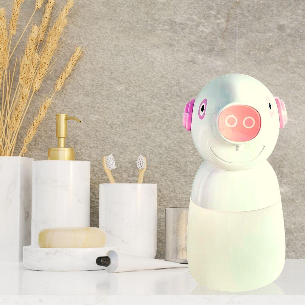 Automatic Foam Soap Dispenser in Bathroom