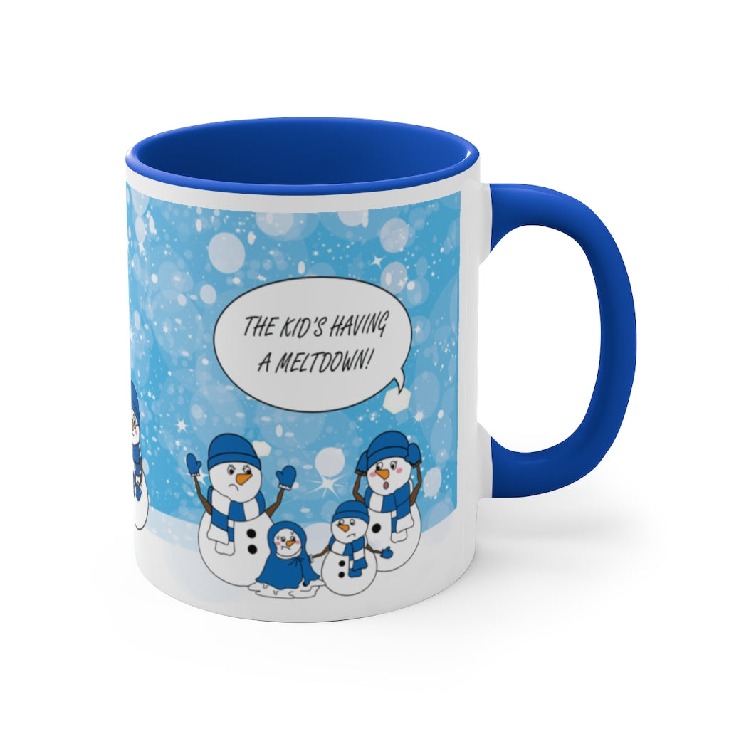 Blue Snowman Family Mug Part One