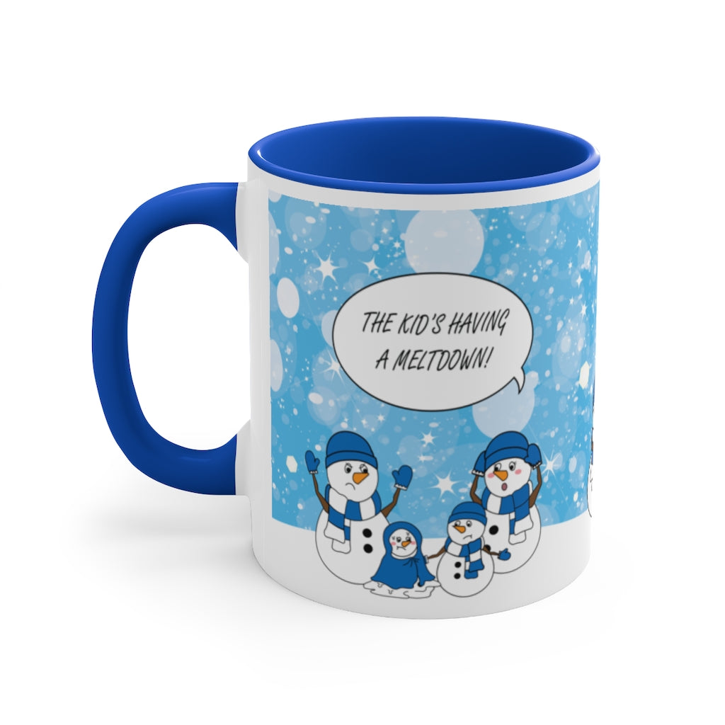 Blue Snowman Family Mug Part five