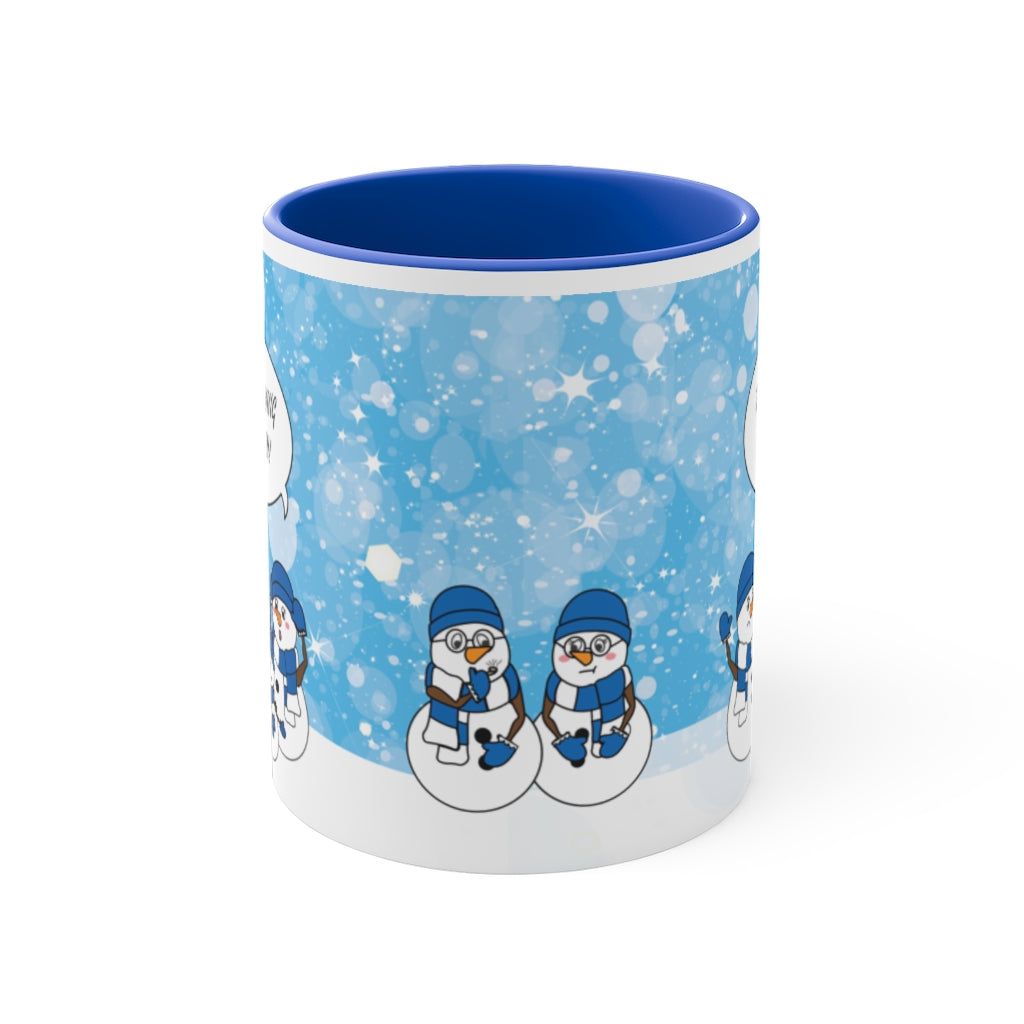 Blue Snowman Family Mug Part six