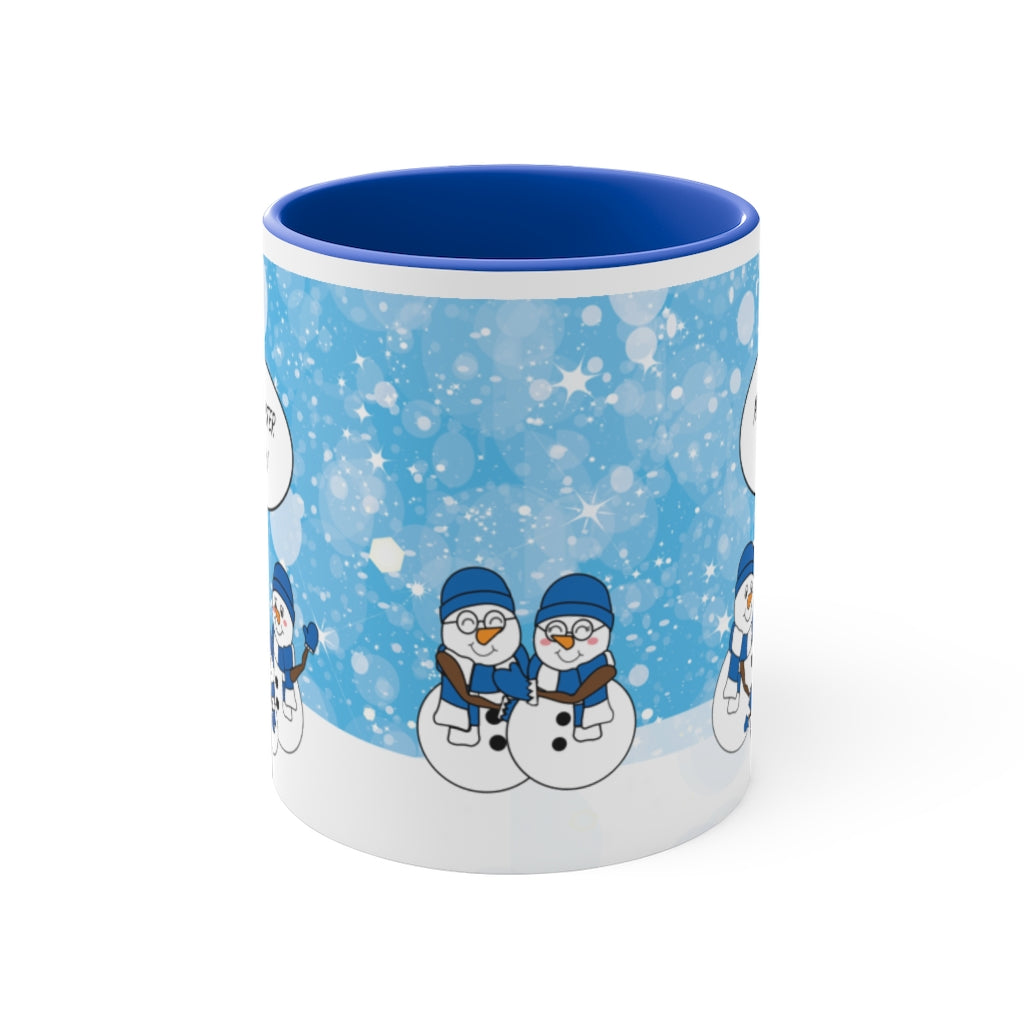 Blue Snowman Family Mug Part three