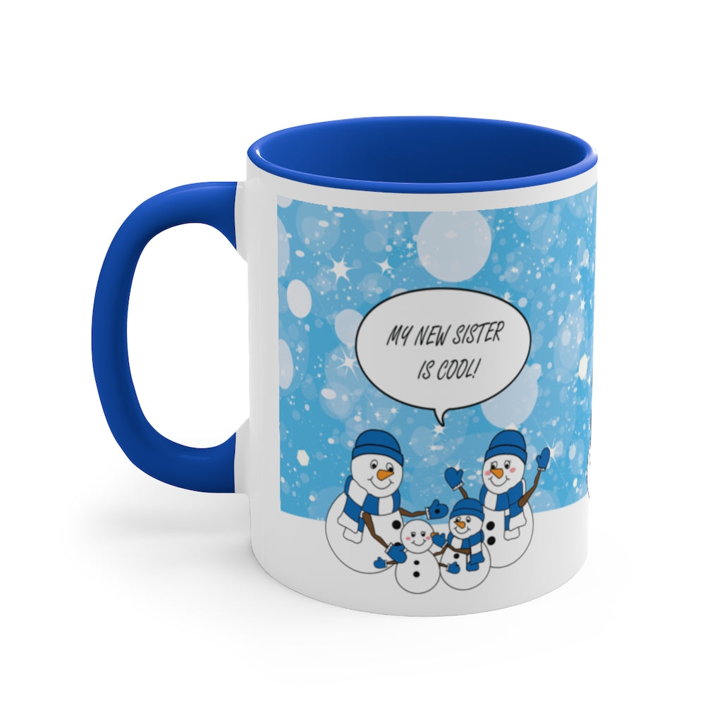 Blue Snowman Family Mug Part two