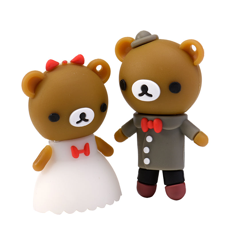 Girl and Boy Teddy Bear USB Sticks