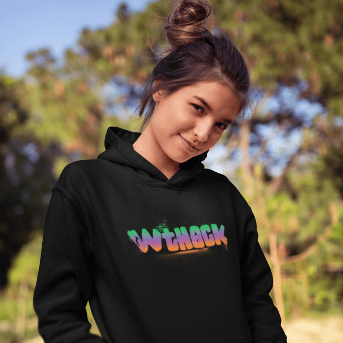 Girls Hoodie Wt Heck Skater Girl Front Black