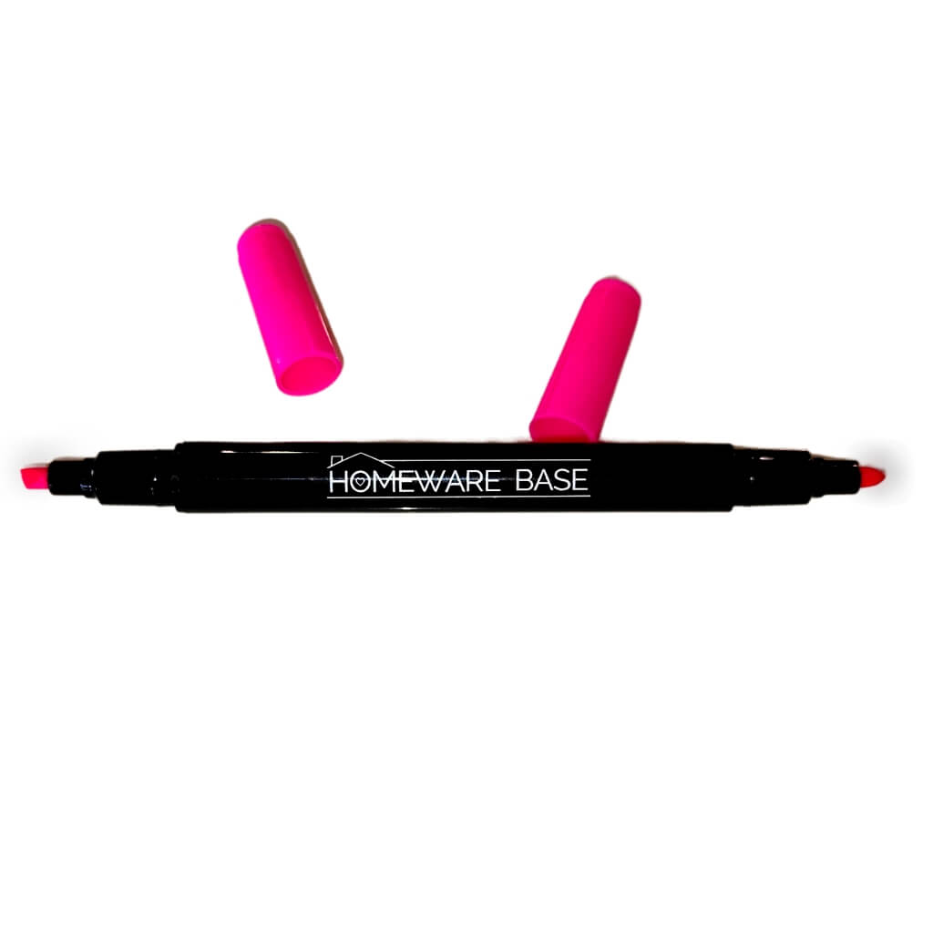 The two ends (sharp and chisel) of the Homeware Base Permanent Markers