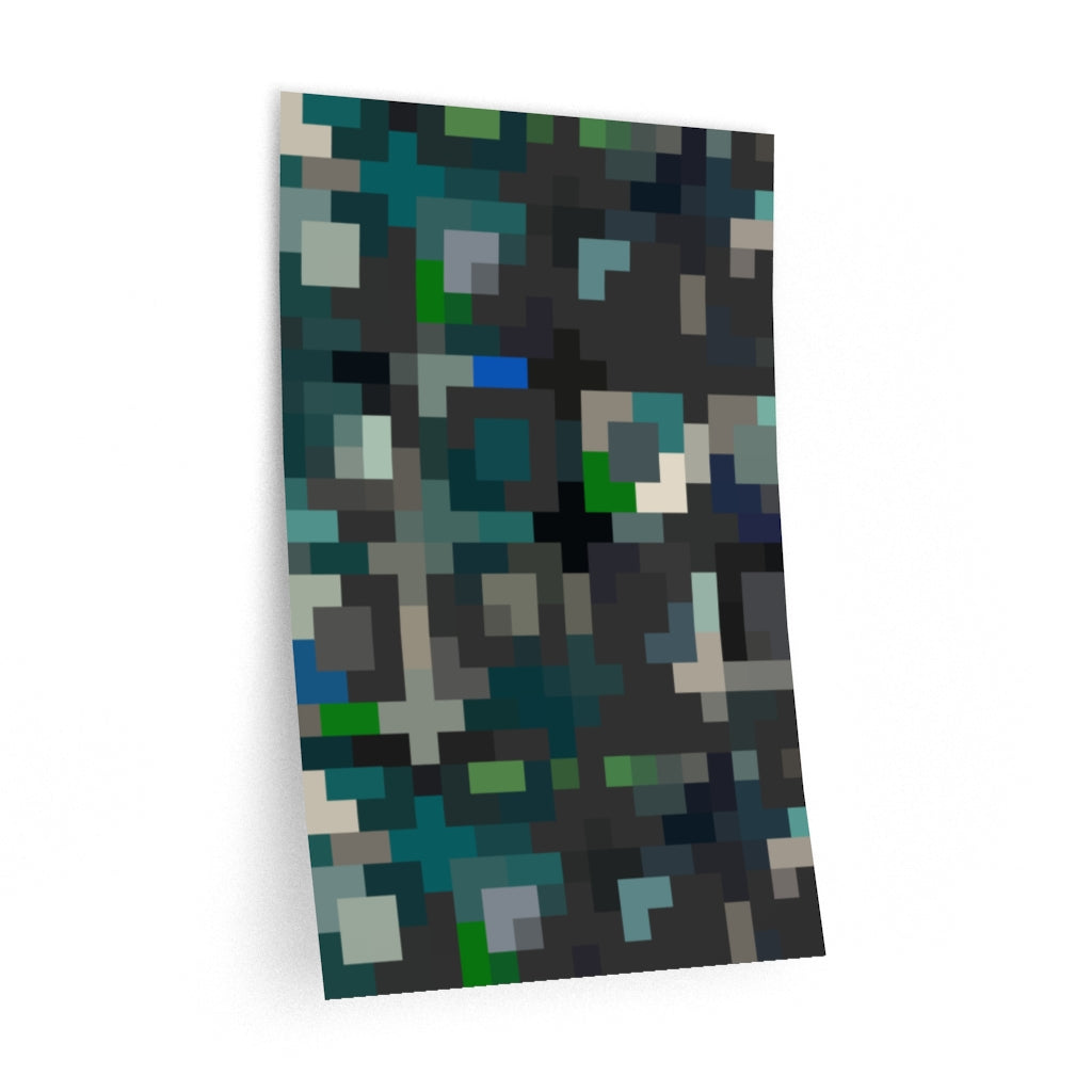 Pixels Wall Decal/Adhesive Poster - Minecraft™-Style
