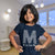 WPop TShirt Personalised M is for Me Navy