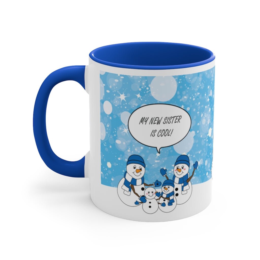Blue Snowman Family Mug Part One - The WPop Shop