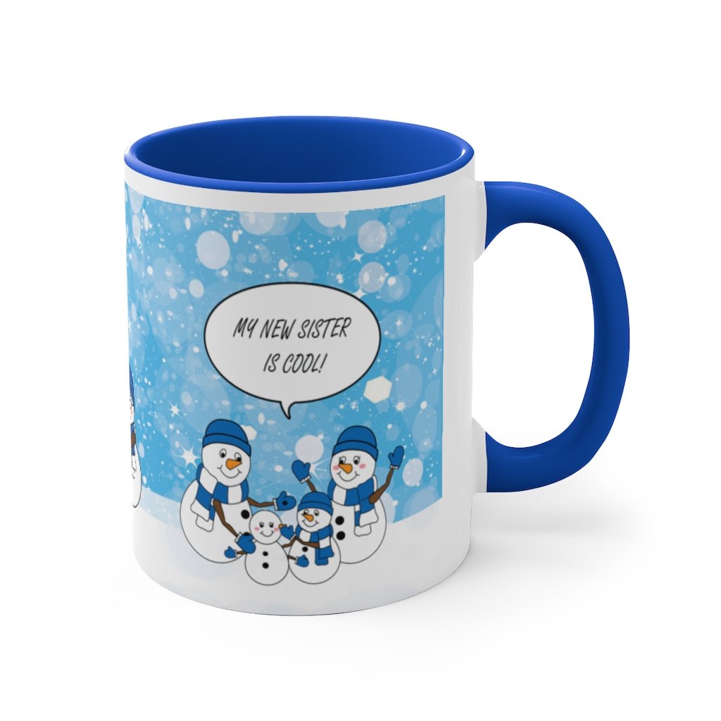 Blue Snowman Family Mug Part One - The WPop Shop