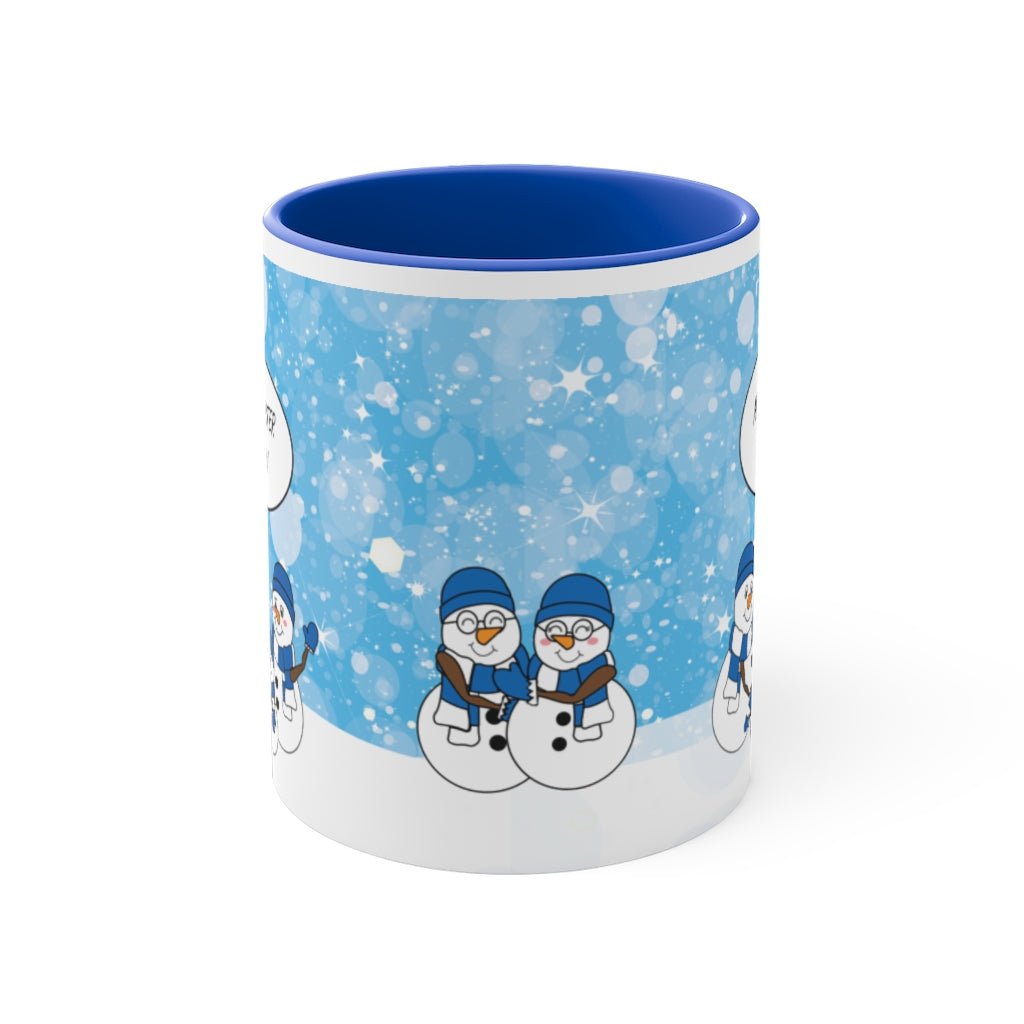 Blue Snowman Family Mug Part One - The WPop Shop