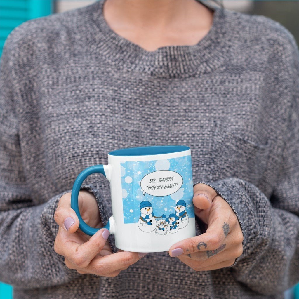 Blue Snowman Family Mug Part Two - The WPop Shop