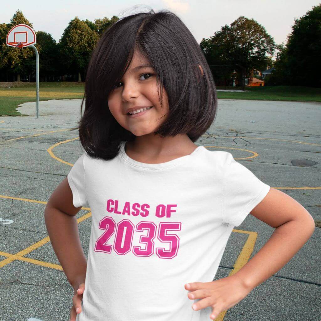 Girls/Womens' Class Of Year T-Shirt Graduation Present - The WPop Shop