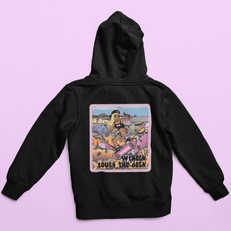WtHeck Skater Girl Hoodie - The WPop Shop