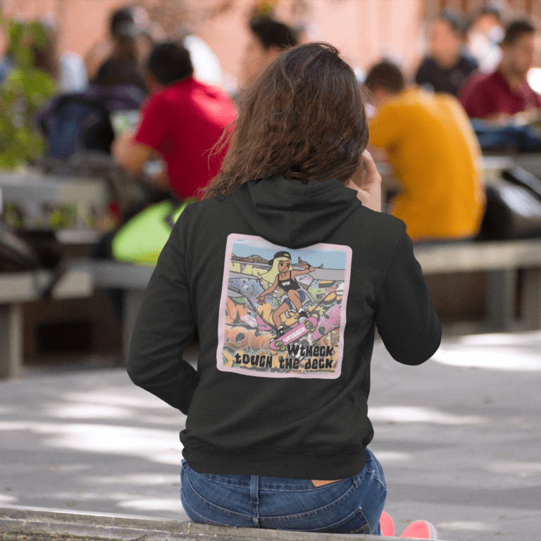 WtHeck Skater Girl Hoodie - The WPop Shop